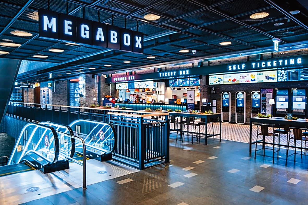 影城「MEGABOX」在韓國有超過100個據點。（翻攝自living tv）