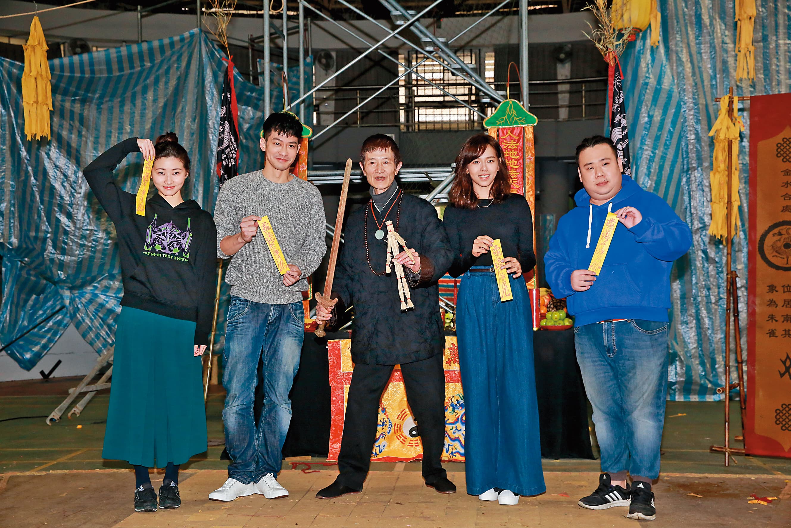 2年前由夏于喬（右二）、鄒承恩（左二）主演的《粽邪》開出票房佳績。