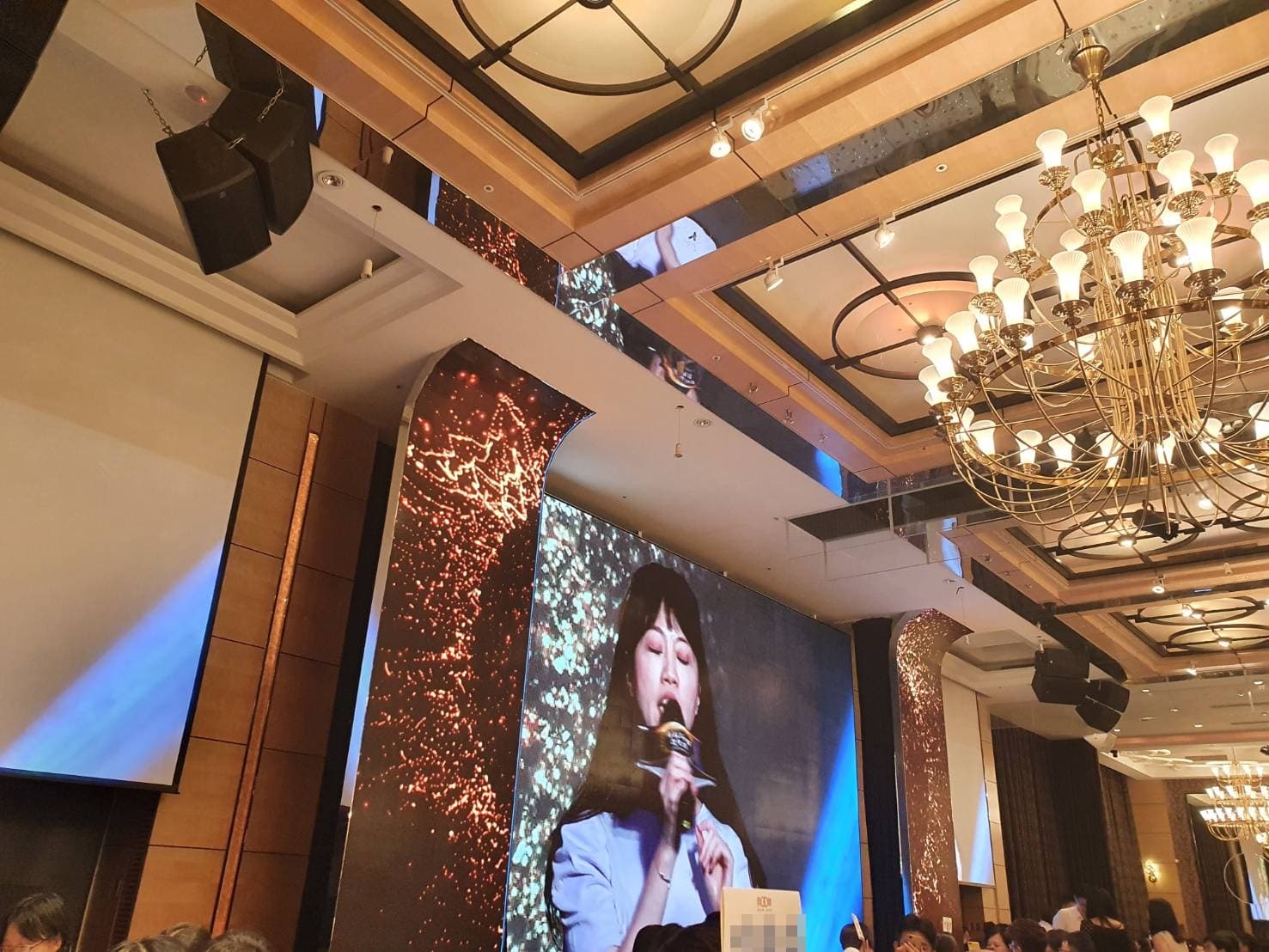 民進黨立委高嘉瑜出席律師節晚會,再次唱招牌歌〈隱形的翅膀〉,晚會後於律師界掀起熱議。(讀者提供)