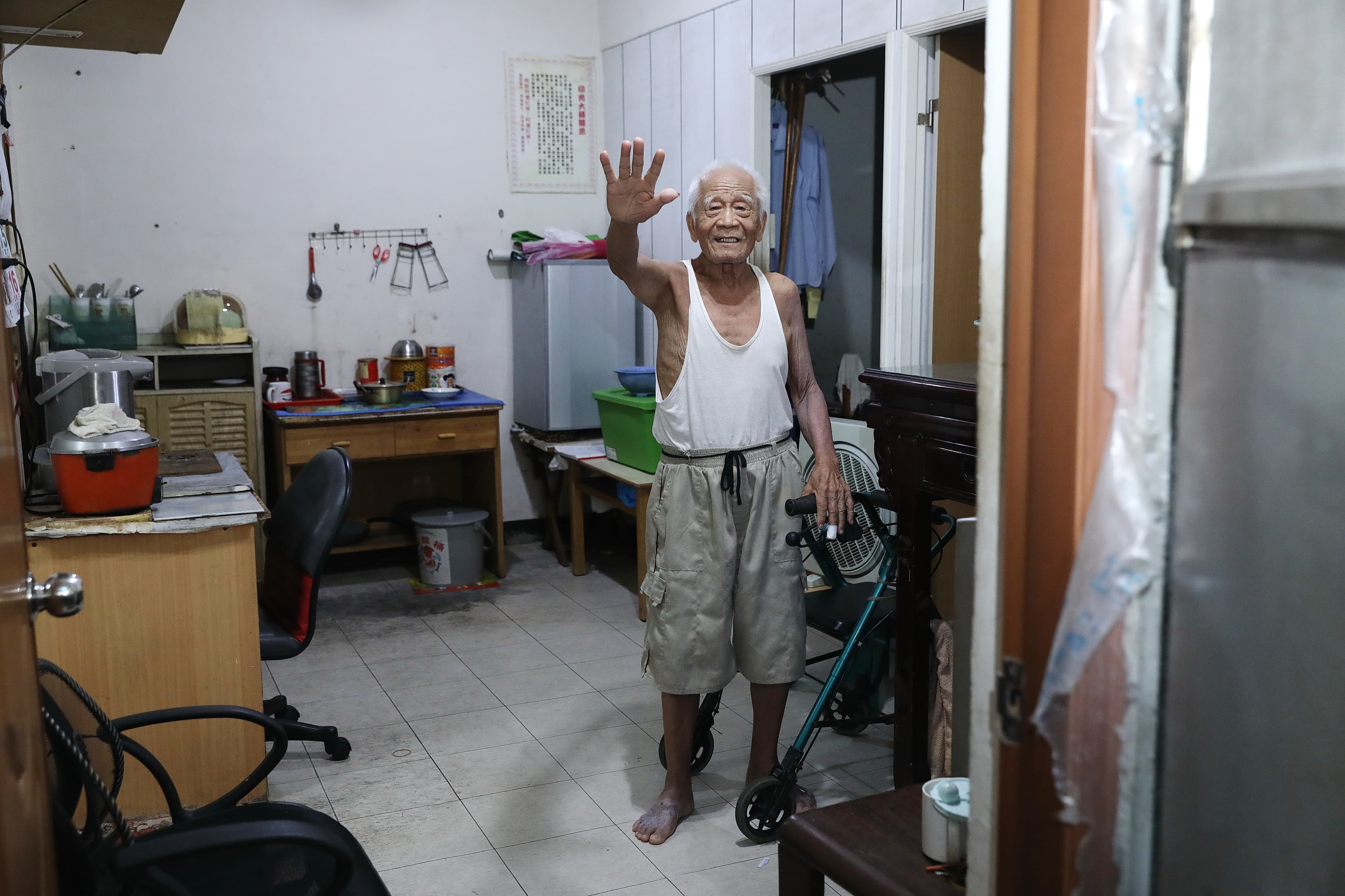 林鴻莆雖然91歲，已住在平宅超過20年。