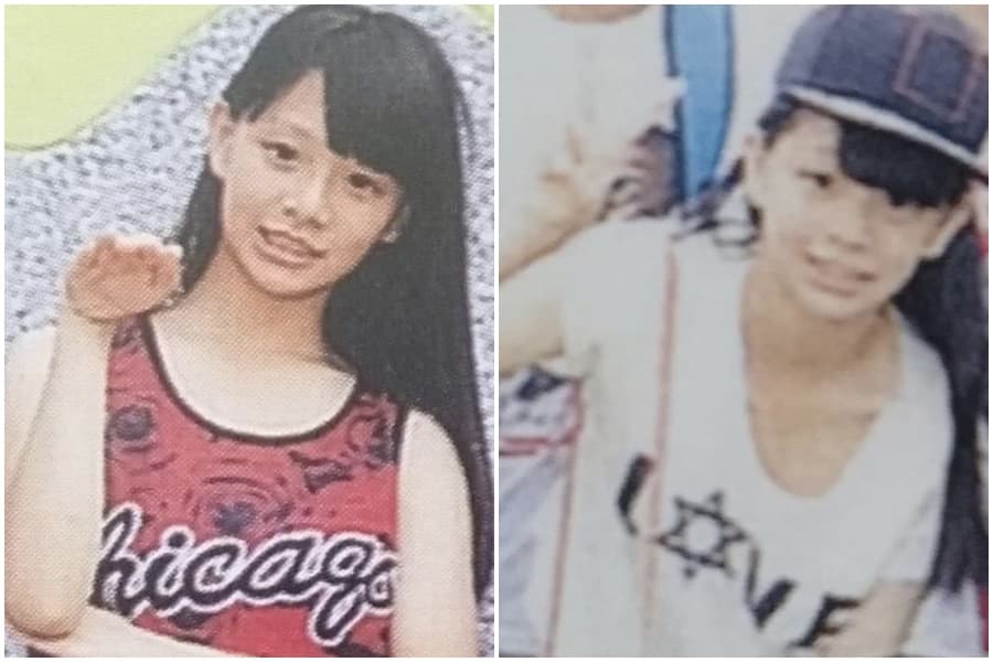 青青小時候的照片被挖出，青澀模樣與現在判若兩人。（翻攝自批踢踢）