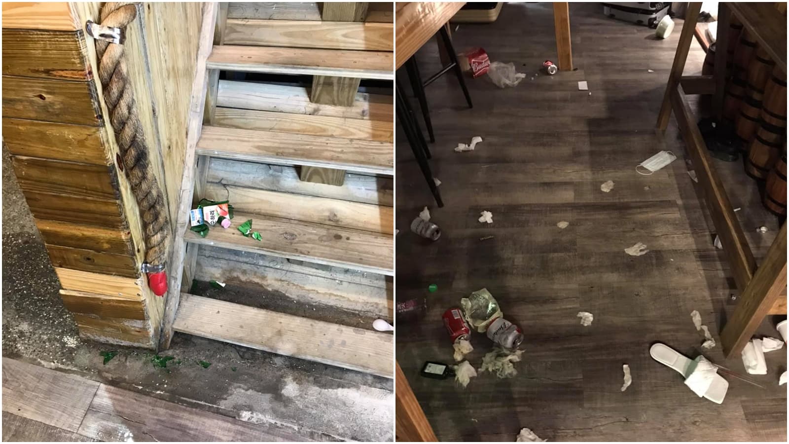 綠島民宿業者發文求助，指民宿遭到遊客惡意破壞，網友肉搜發現竟是網紅罔腰及其友人。（翻攝自「就是愛綠島」臉書）★《鏡週刊》關心您：未滿18歲禁止飲酒，飲酒過量害人害己，酒後不開車，安全有保障。