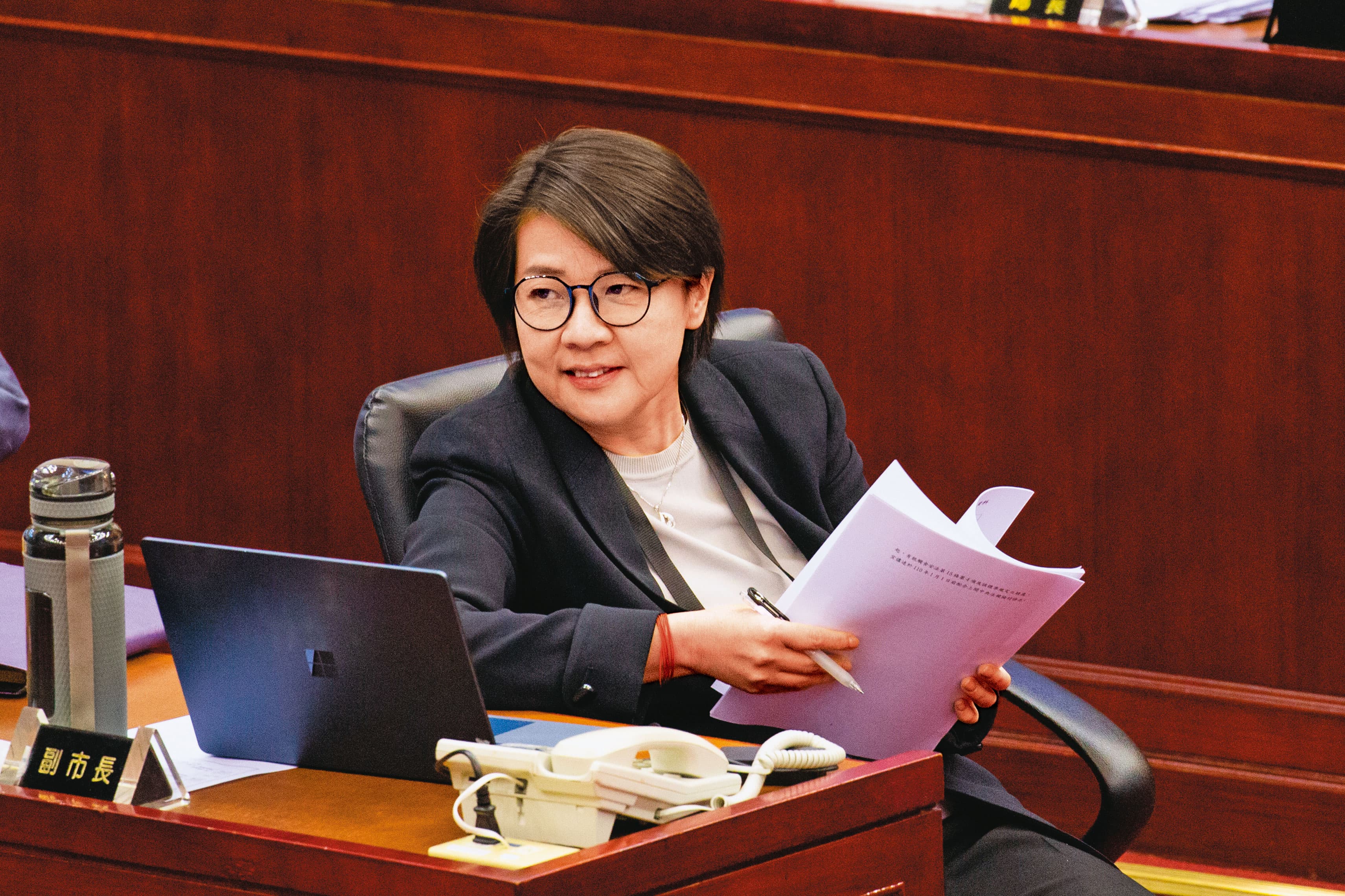 擁有台北市副市長頭銜的黃珊珊（圖），透過市政行程深入藍營基層，對蔣萬安將產生不小威脅。