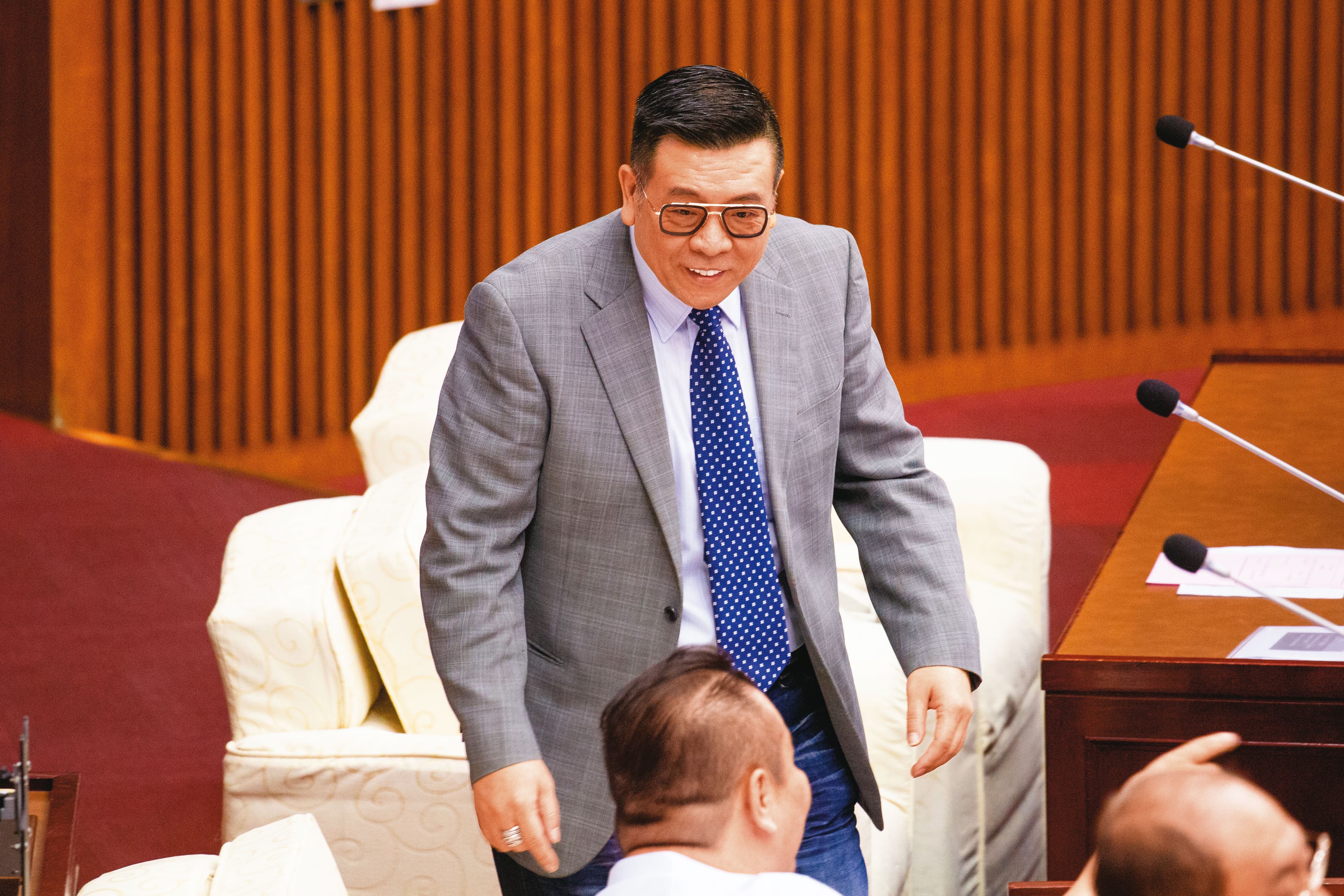與蔣萬安立委選區重疊的副議長葉林傳（圖），表態有意更上一層樓，爭取下屆議長選舉。
