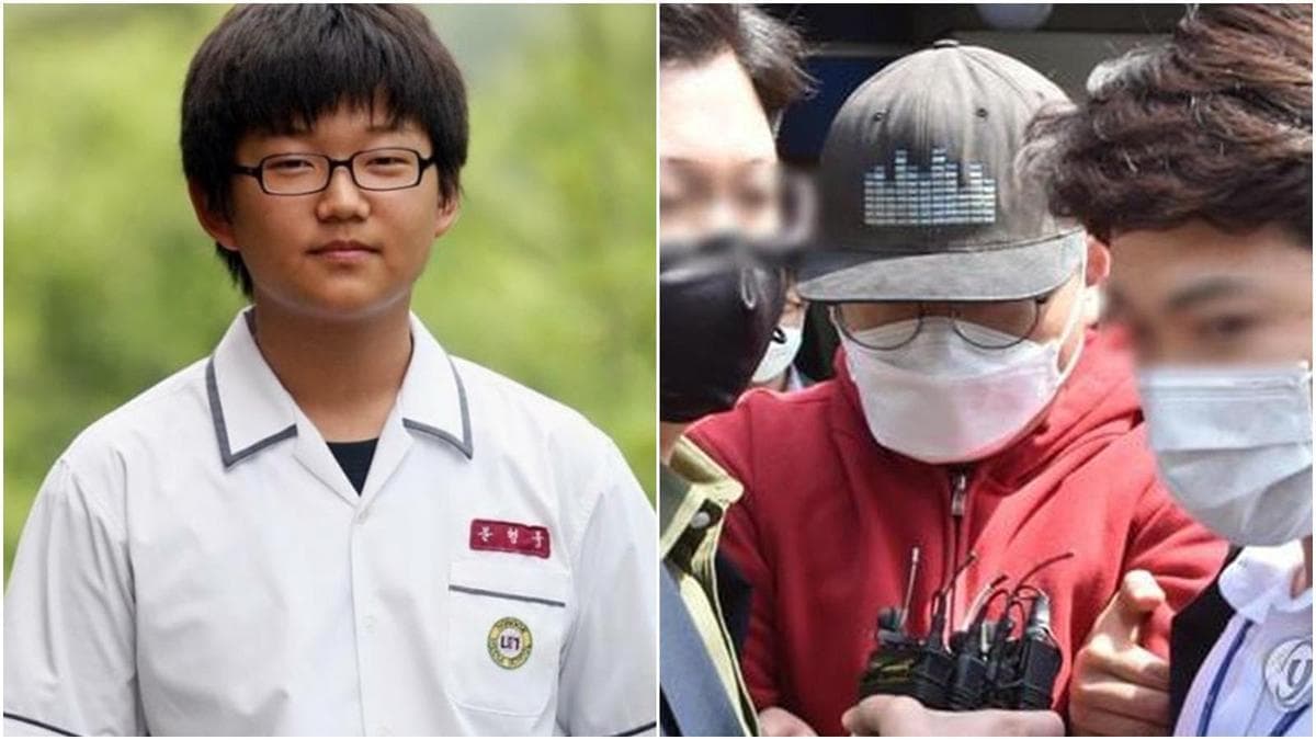 「N號房」主嫌「GODGOD」身分及樣貌被警方曝光。（合成圖，翻攝自韓聯社、韓網）