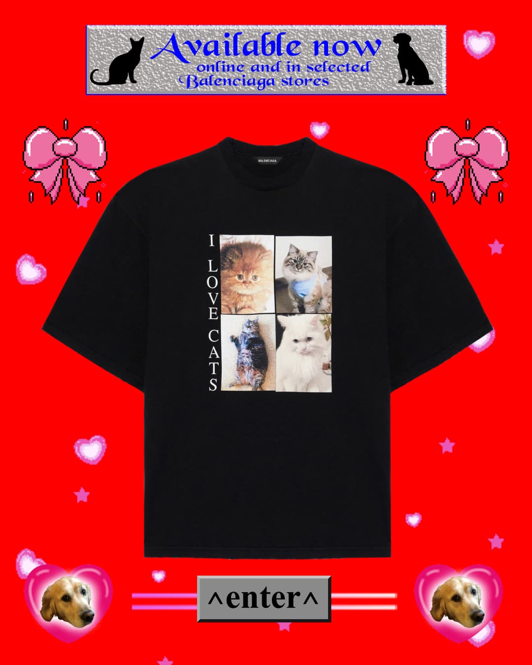I LOVE PETS T-SHIRT NT$ 19,500 BALENCIAGA。（BALENCIAGA提供）
