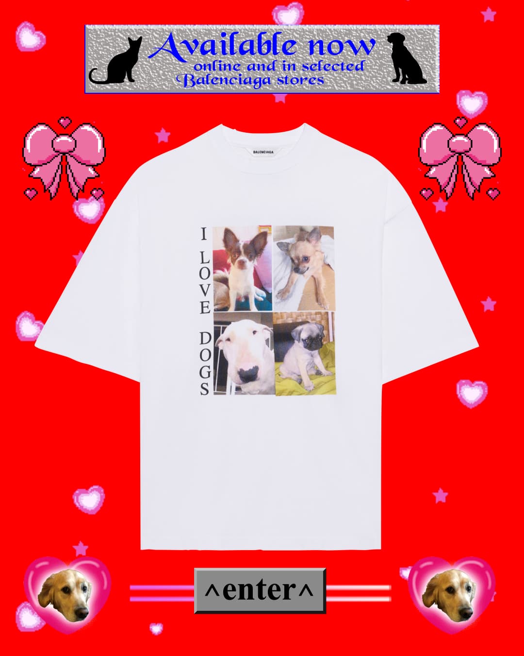 I LOVE PETS T-SHIRT NT$ 19,500 BALENCIAGA。（BALENCIAGA提供）