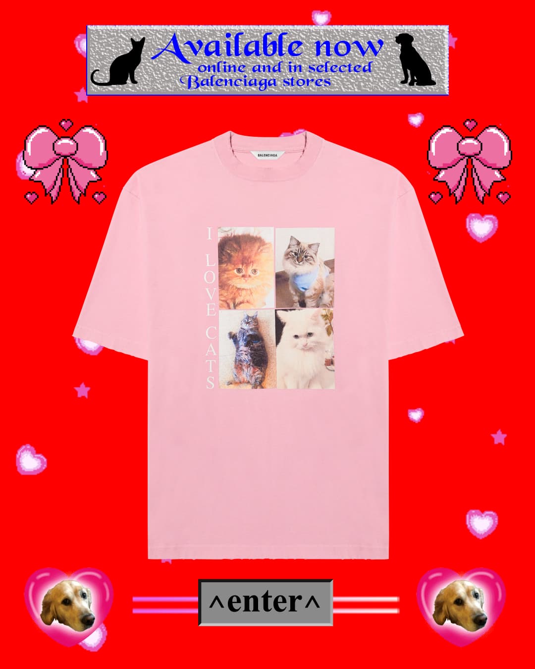 I LOVE PETS T-SHIRT NT$ 19,500 BALENCIAGA。（BALENCIAGA提供）