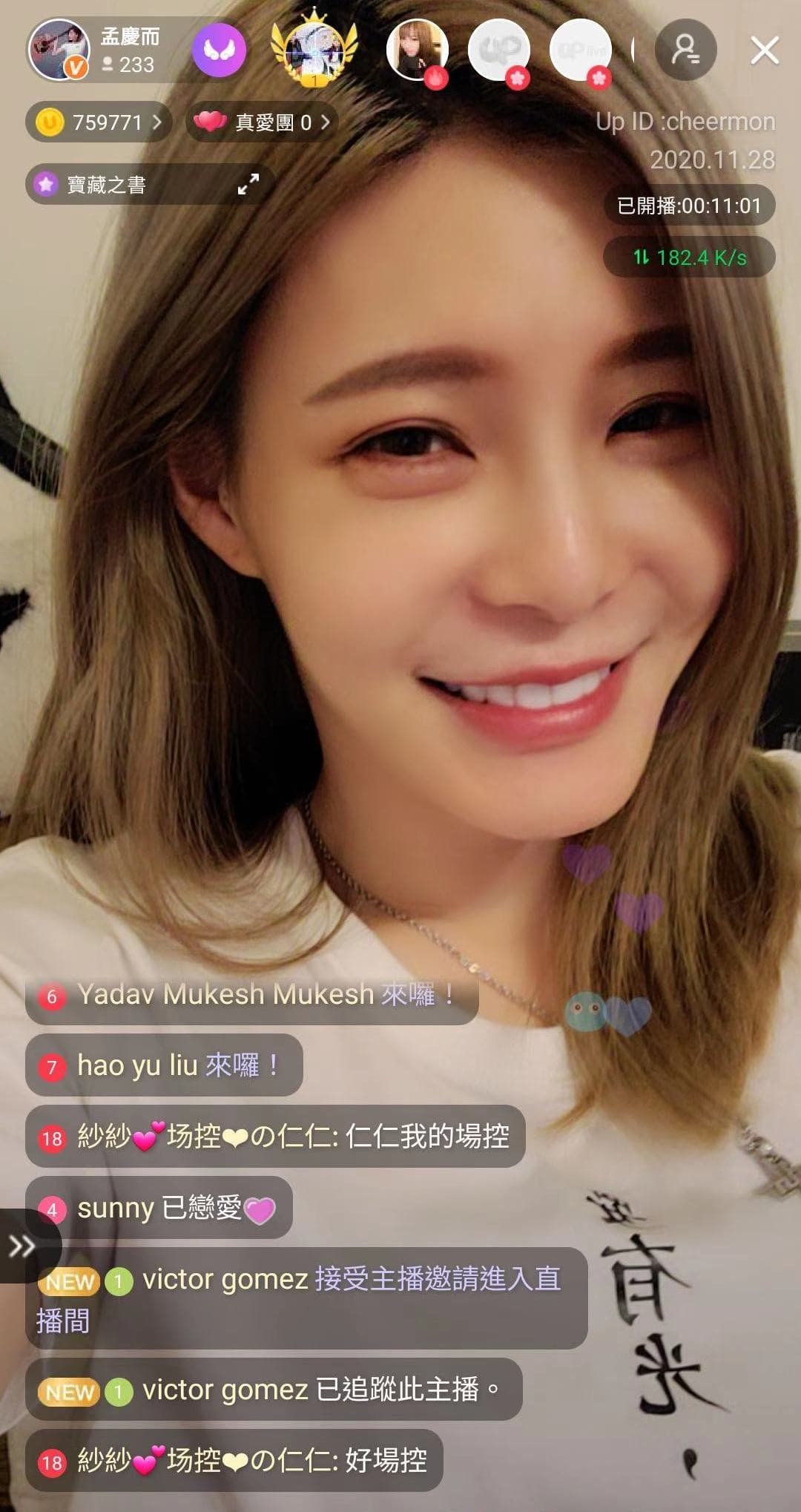 面對網路上的酸民，孟慶而發揮高EQ擊退對方。（Up直播提供）