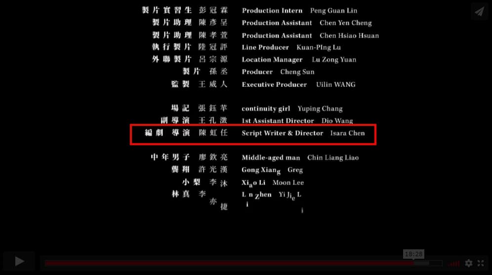 短片《唏哩唏哩，嘩啦嘩啦》之導演為陳虹任。（翻攝自紅點設計官網）