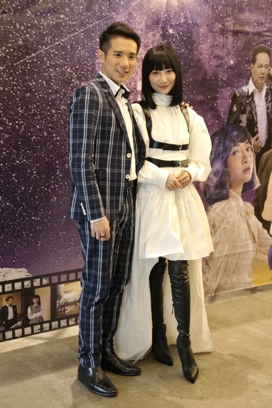 孟翔（左）與黎晏孜（右）戲裡演兄妹，私下像哥兒們。（銜藝文化提供）