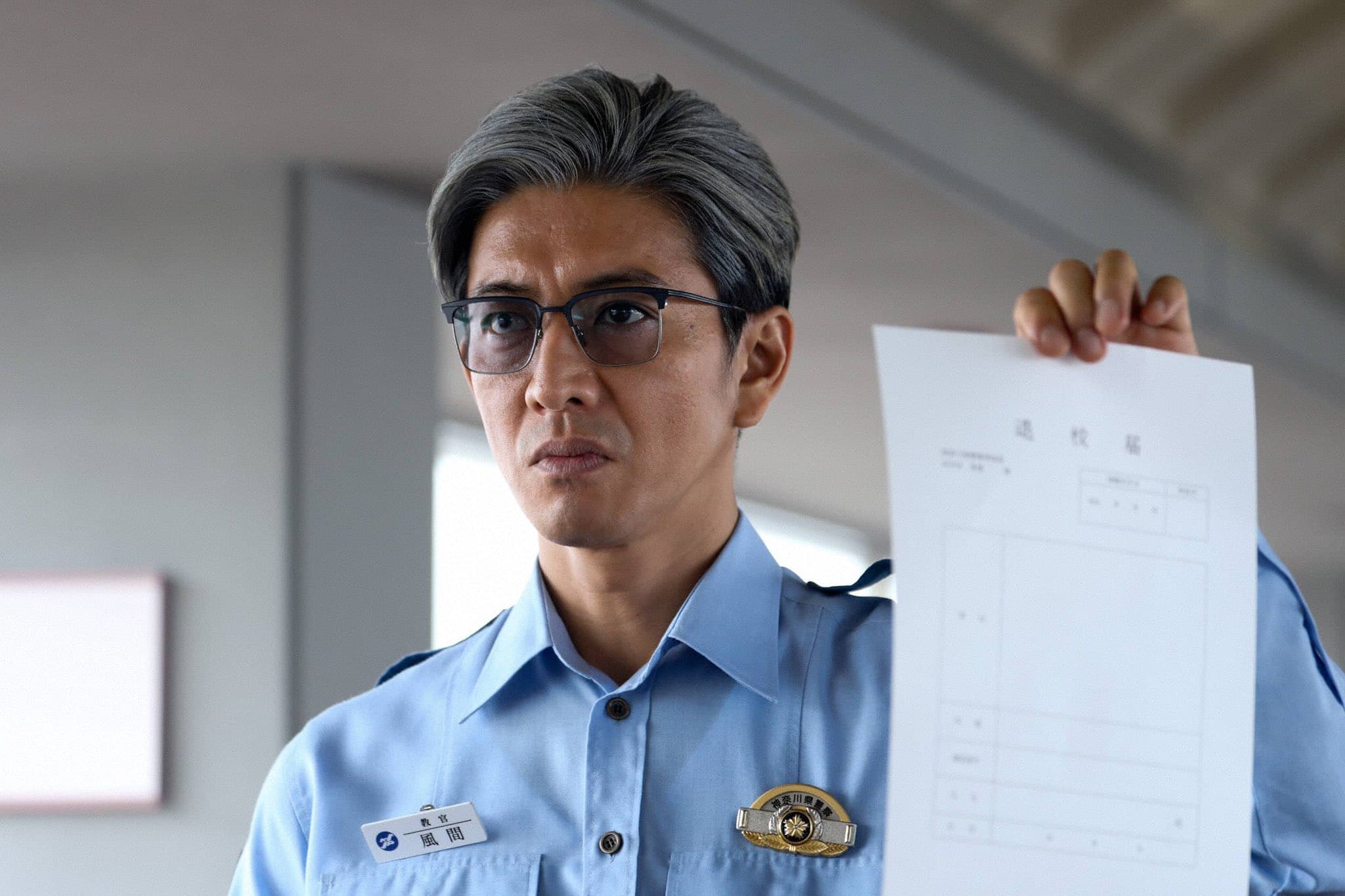 木村拓哉主演日劇《教場》續集即將播出，聽聞草彅剛喜訊後他也特地發出恭賀訊息。（翻攝自《教場》Twitter）