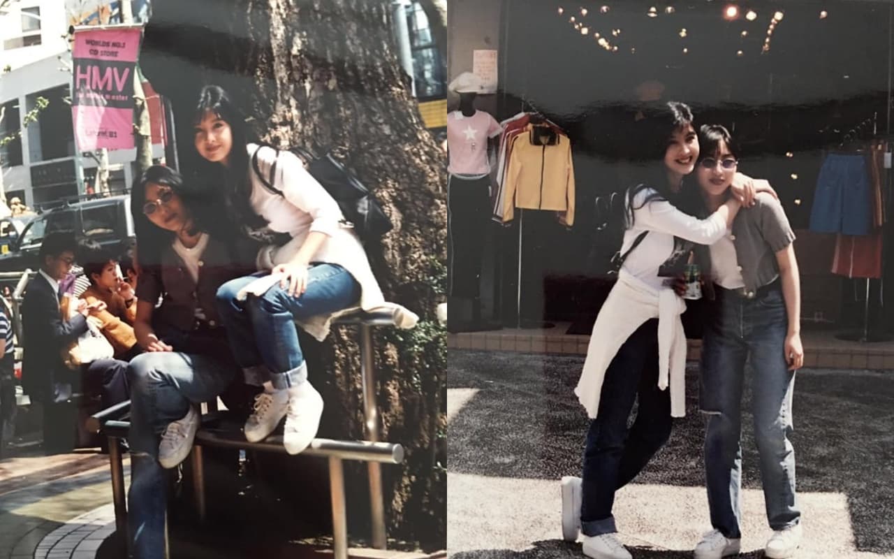 周慧敏和好友陳韻晴在1993年的合照。（翻攝自周慧敏臉書）