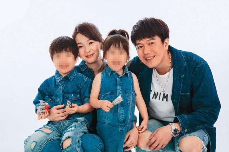 李易與六月（蔡君茹）2011年結婚，結婚10年，育有1子1女。（翻攝自六月臉書）