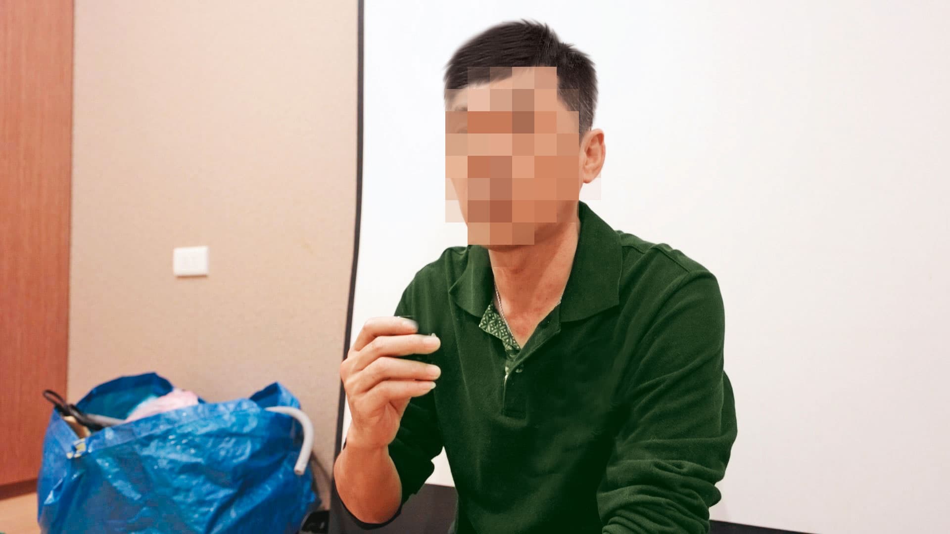 罷免總部志工Ｂ先生（圖）指控陳品宏，打著罷免旗幟，藉機斂財。