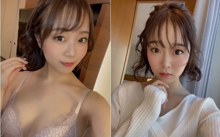在高中時就對AV界感到憧憬的渡邊真央，在大學時正式出道成為AV女優。（翻攝自渡邊真央IG）