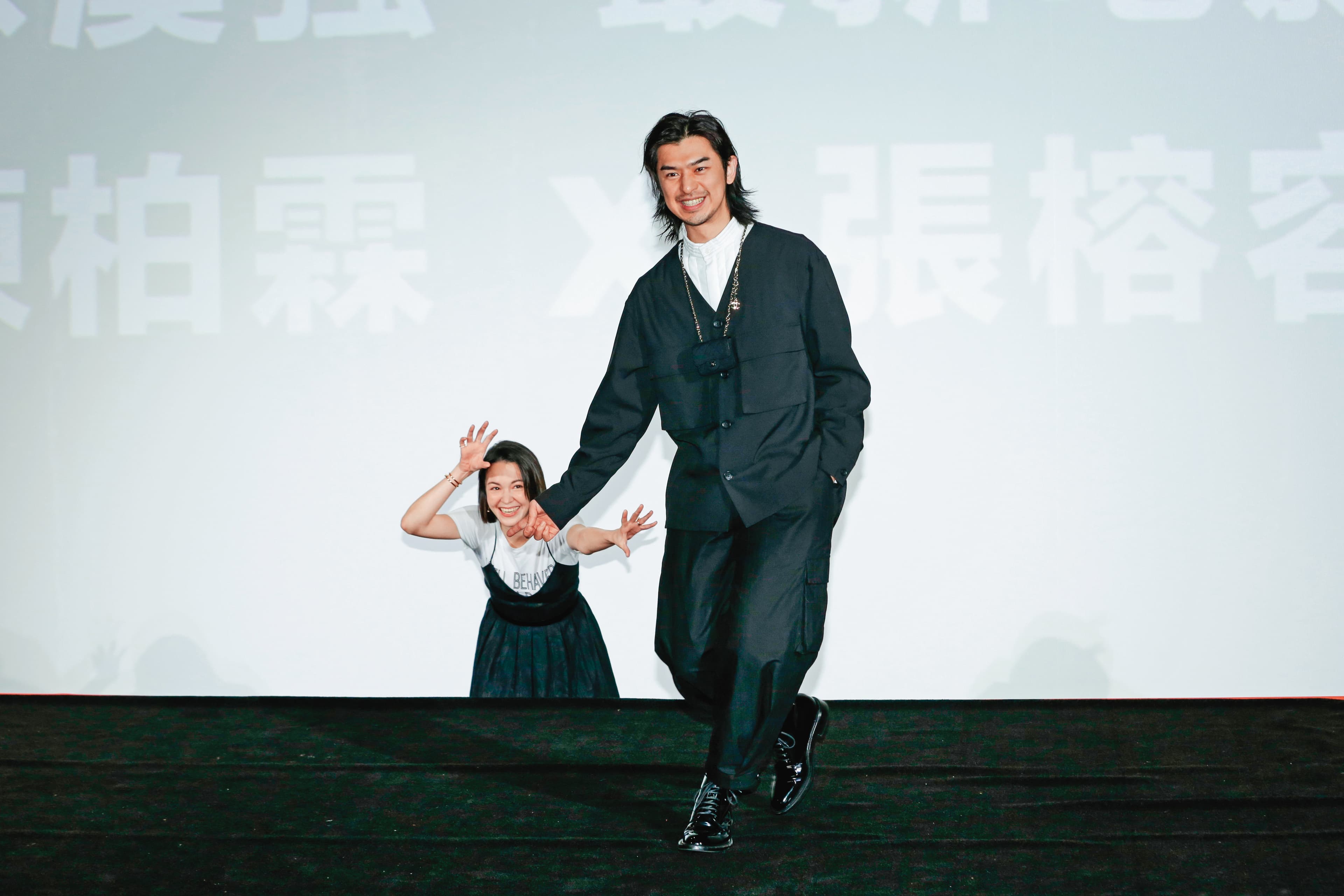 張榕容（左）下部作品將搭檔陳柏霖（右）合作恐怖喜劇《鬼才之道》。