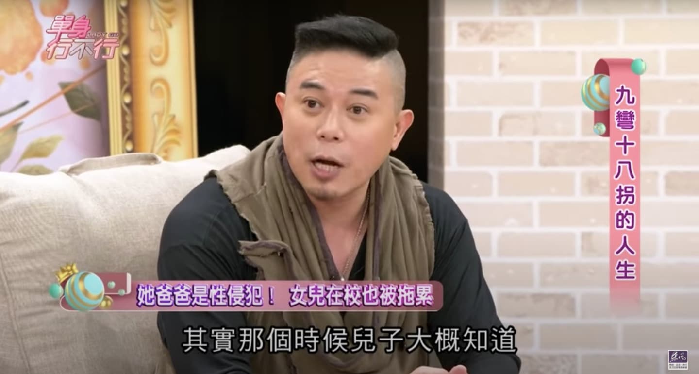 馬幼興日前上節目透露，因性侵誣告案女兒在學校被言語霸凌。（翻攝自東風衛視YouTube）