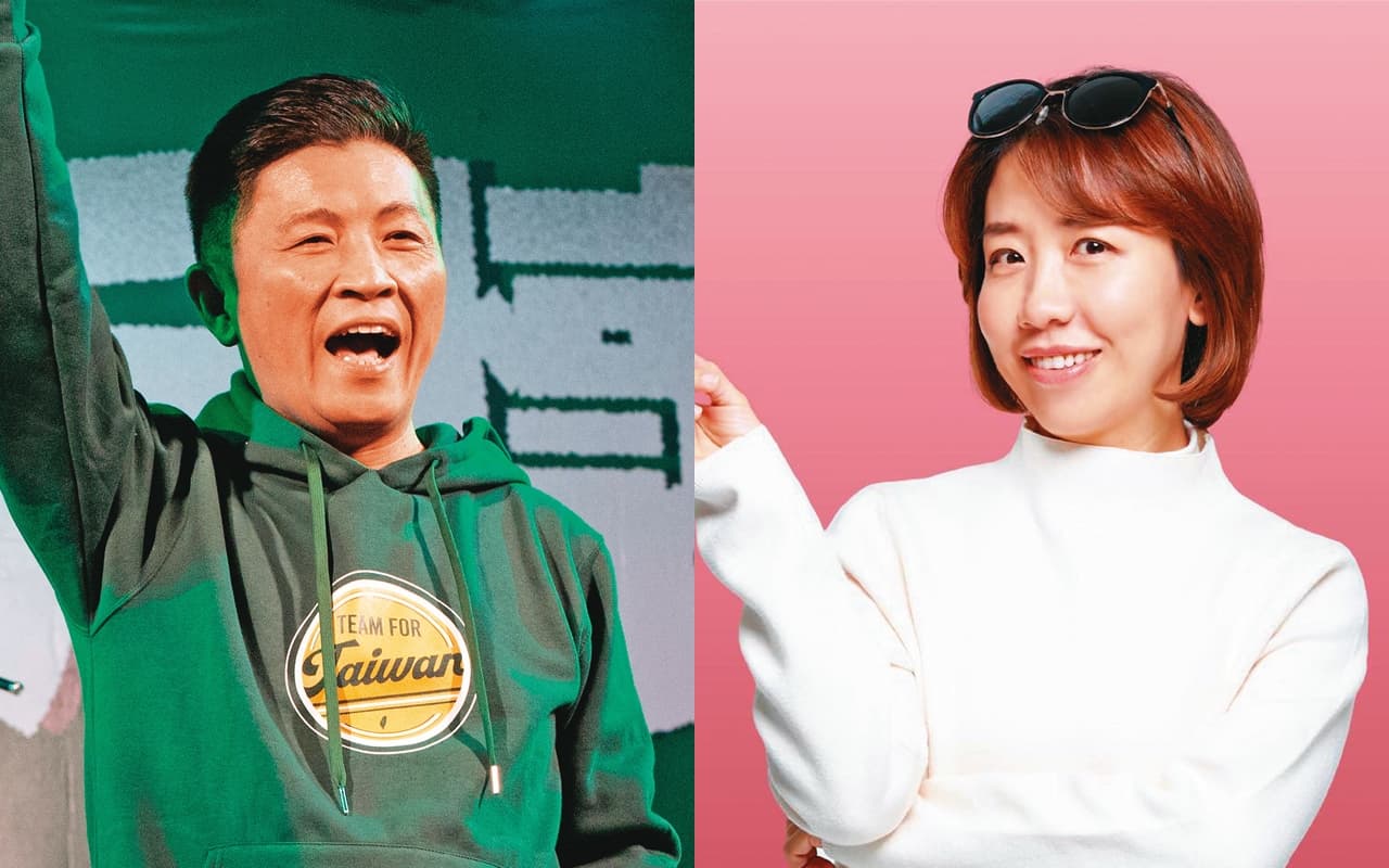 柯建銘力挺的鄭宏輝（左圖）與在地議員李妍慧（右圖）近日積極暖身、甚至「網內互打」，連林智堅都出面提醒雙方克制。