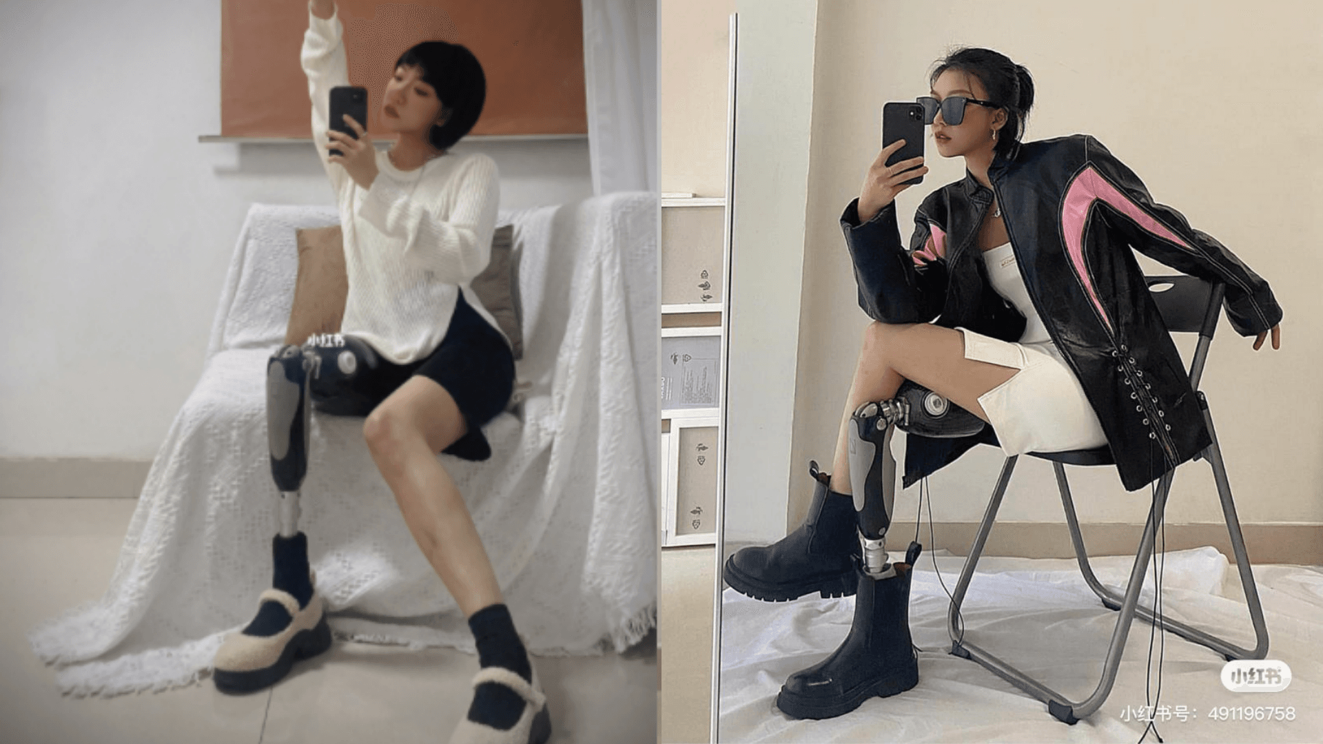 小楊被粉絲稱為「人間戰鬥天使」，自信態度相當圈粉。（翻攝自「小楊不熱」小紅書）