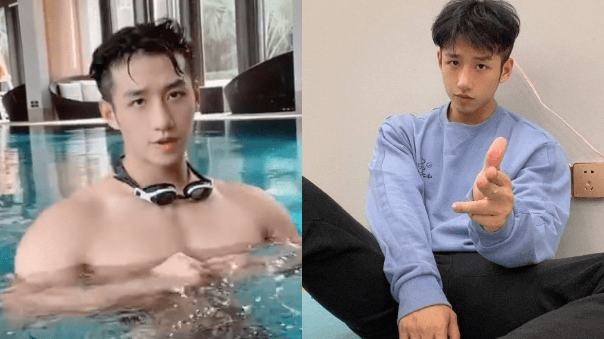 劉長江擁有壯碩身材和俊俏臉蛋，2020年和經紀公司簽約成為網紅。（翻攝自微博）
