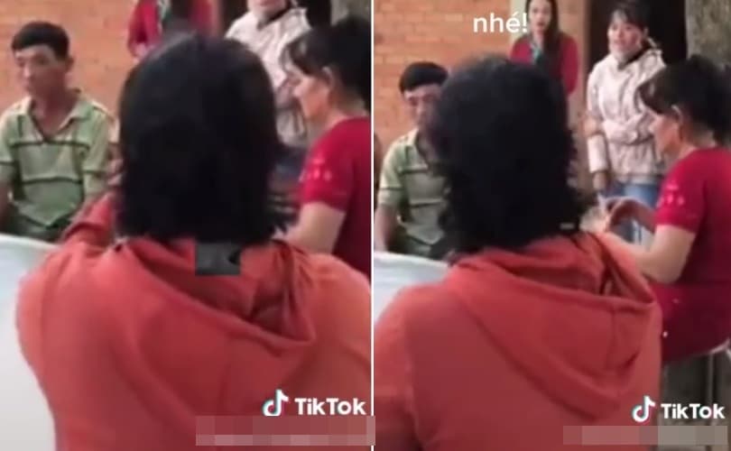  雙方家長加入離婚談判，卻反倒讓雙方陷入唇槍舌戰。（翻攝自「nguyenhungmanh79s」 TikTok）