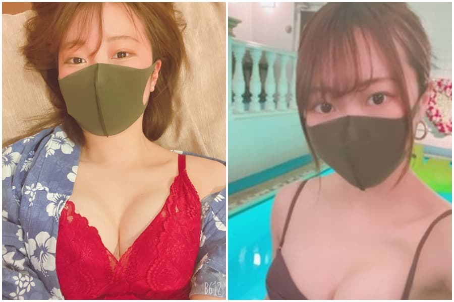 りょーちん更經常拍攝女友的煽情短片公開在網路上，引發不少網友關注討論。（翻攝自emuyumi_couple推特）