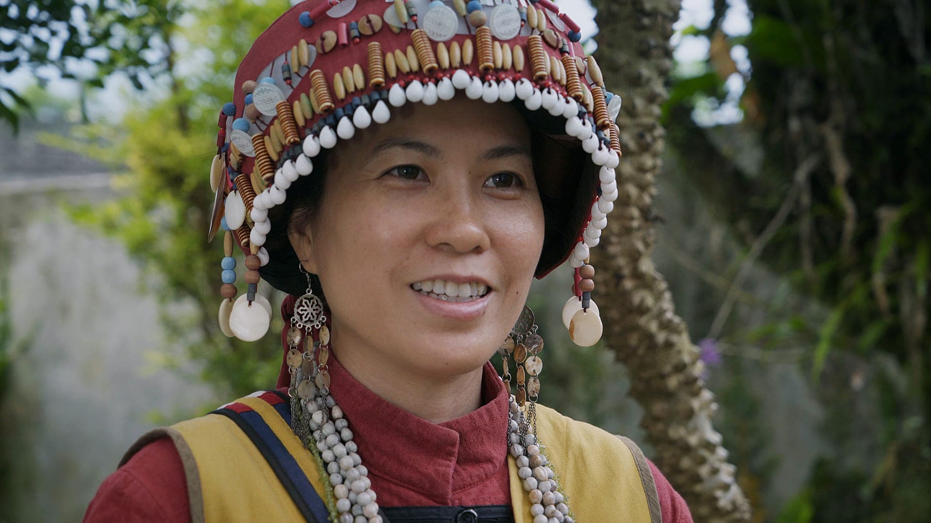 《波濤最深處》中的台灣撒奇萊雅族女詩人撒韵．武荖以詩作呈現族群認同議題。（佳映提供）  