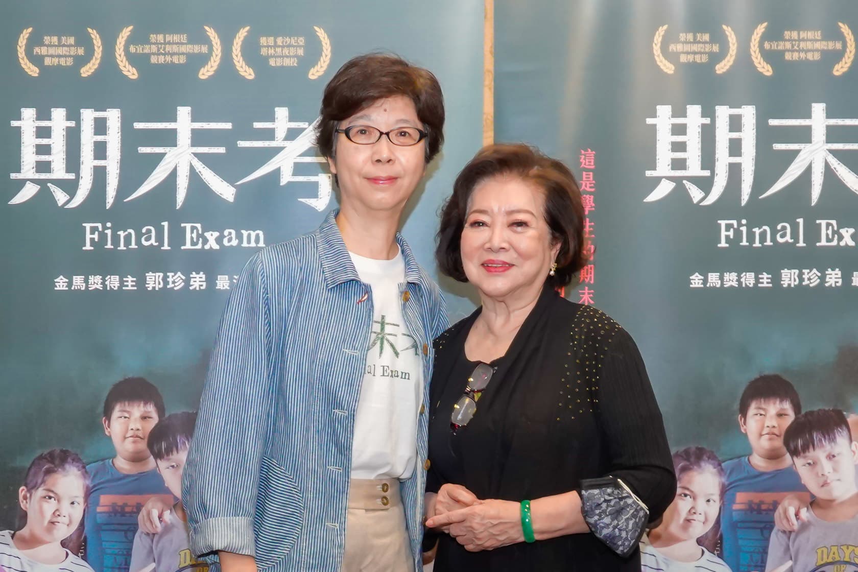 金馬影后陳淑芳（左）力推該片，希望疫情過後大家都能進戲院看電影。（海鵬提供）