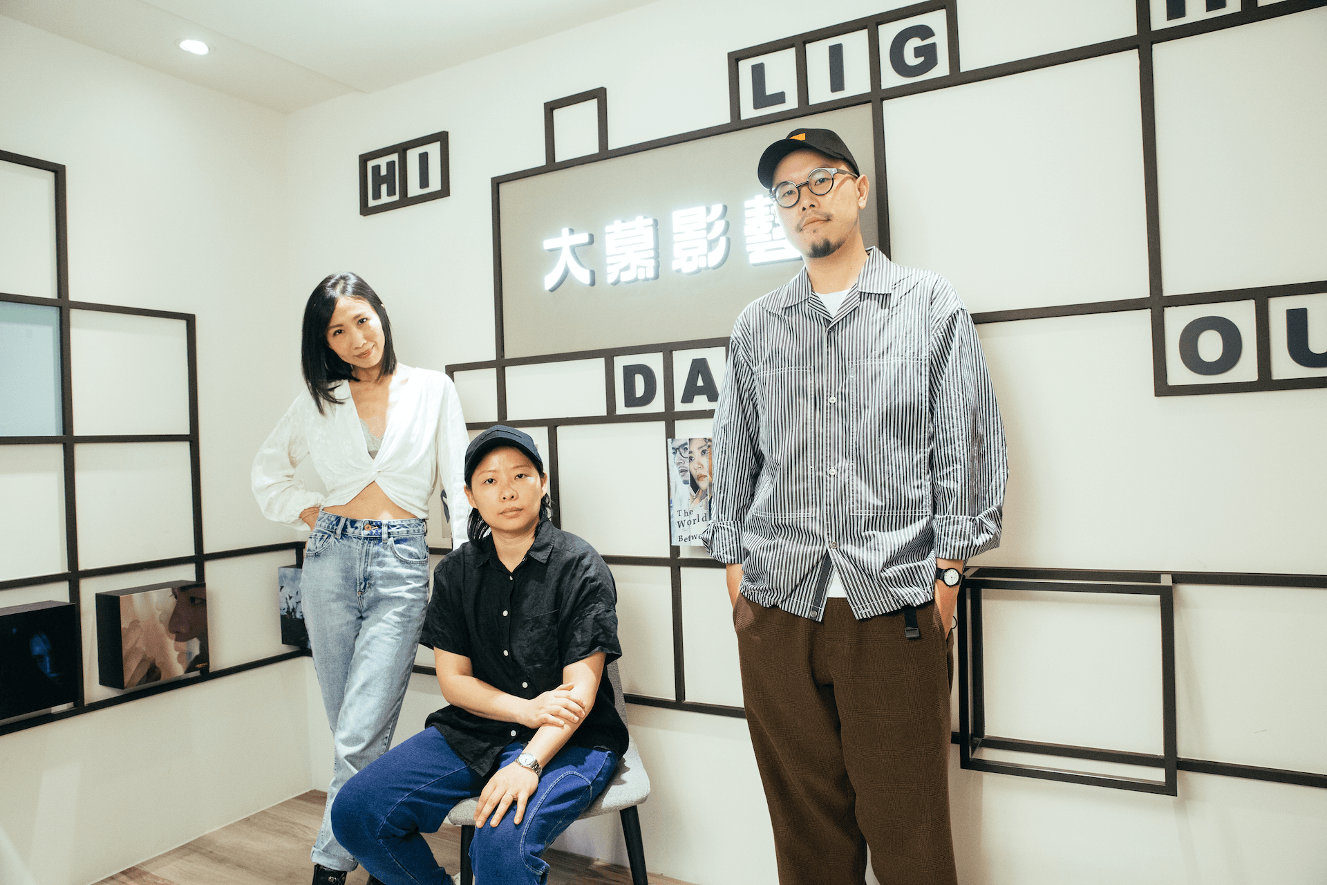 王安琪（左起）、簡莉穎和許哲彬是長期工作夥伴，默契十足。