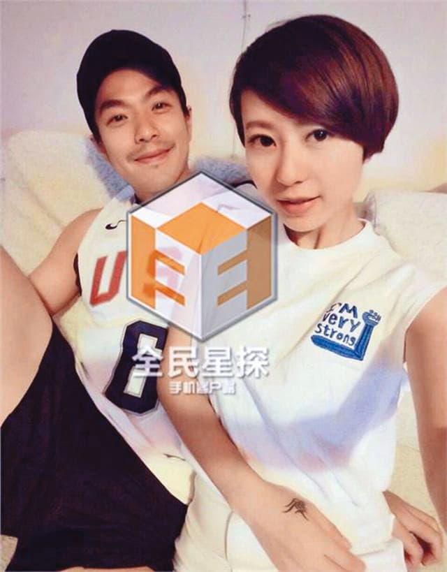 楊子晴（右）疑被李威（左）劈腿，流出兩人親密生活照。（翻攝自全民星探APP）