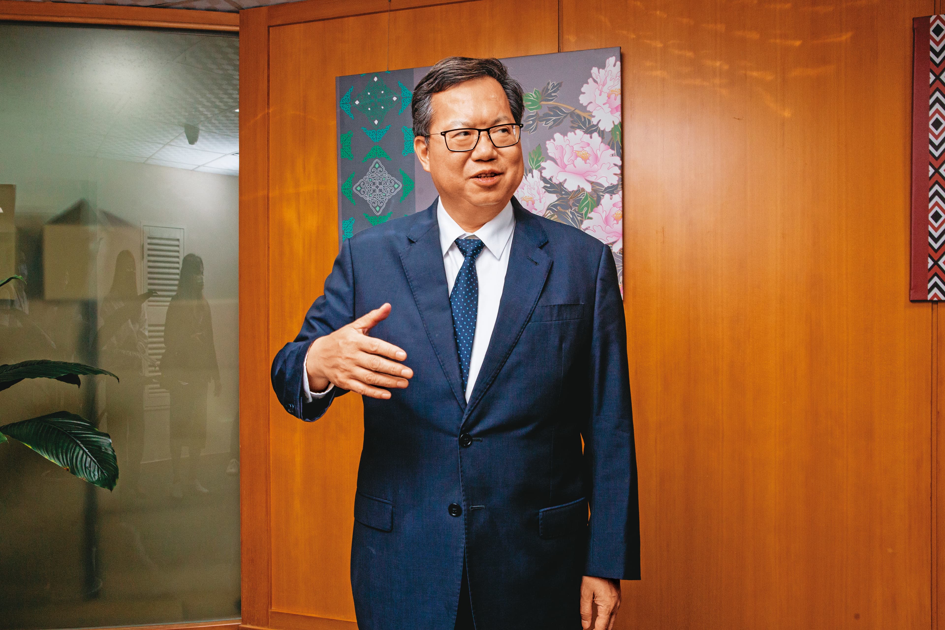 桃園市長鄭文燦（圖）與竹竹苗3位首長頻繁聯繫，共商防疫對策。