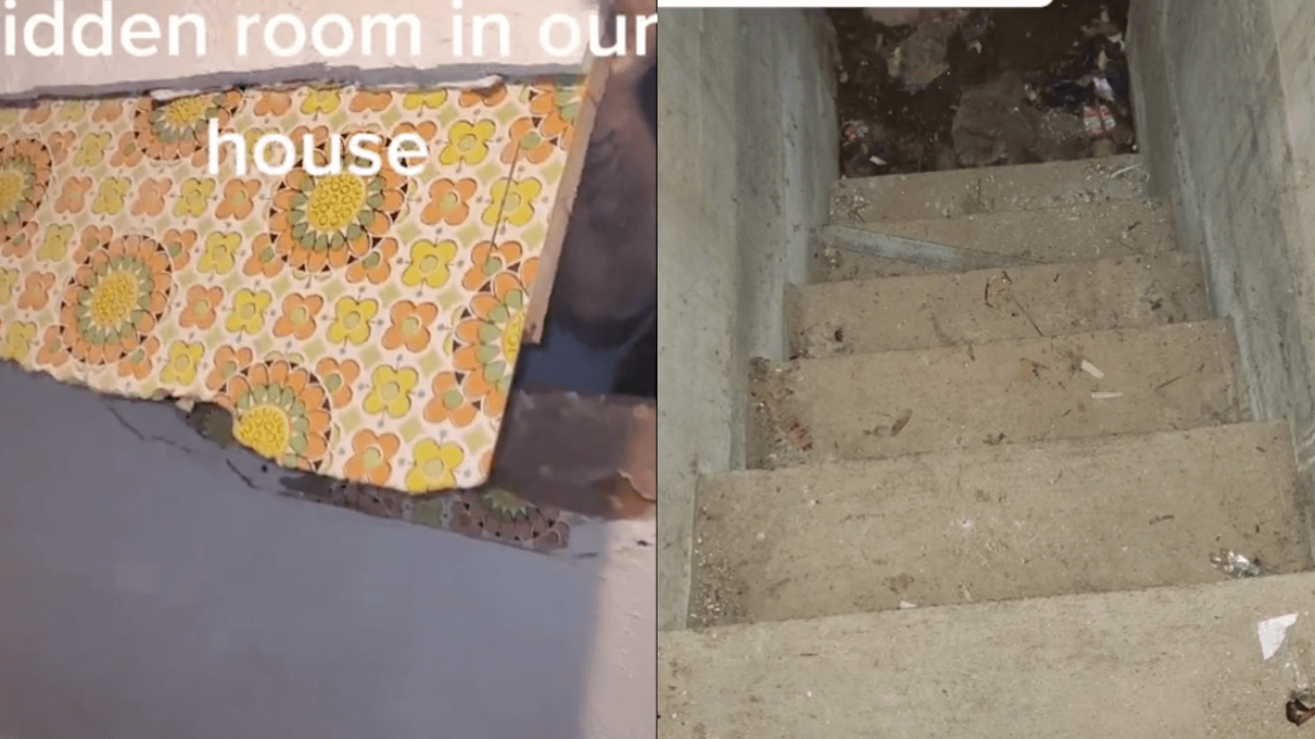 房子內還找到一間隱藏房間和神祕地下室。（翻攝自Kam Mee TikTok）