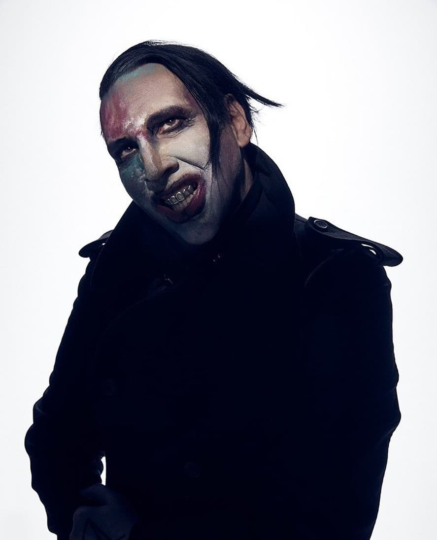 風格非常怪誕駭人的瑪麗蓮曼森。（翻攝Marilyn Manson IG）