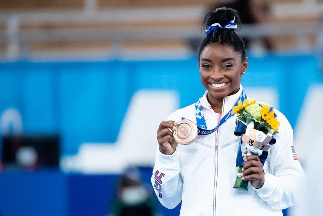 拜爾斯最終奪下銅牌，她表示一點都不遺憾。（翻攝simonebiles IG）