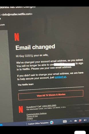 前妻和新情人偷偷把他的暱稱改成「○你前妻的老兄」。（翻攝自Reddit）