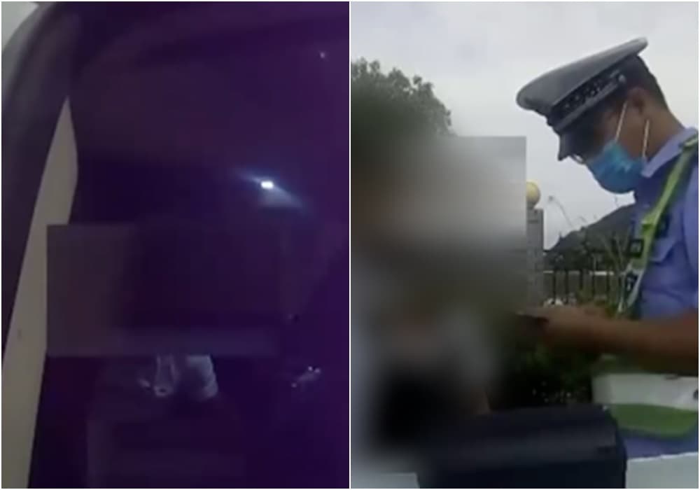 巡邏警往後座一看，竟看到一對男女正在交纏，最後依法對駕駛作出處分。（翻攝看看新聞）