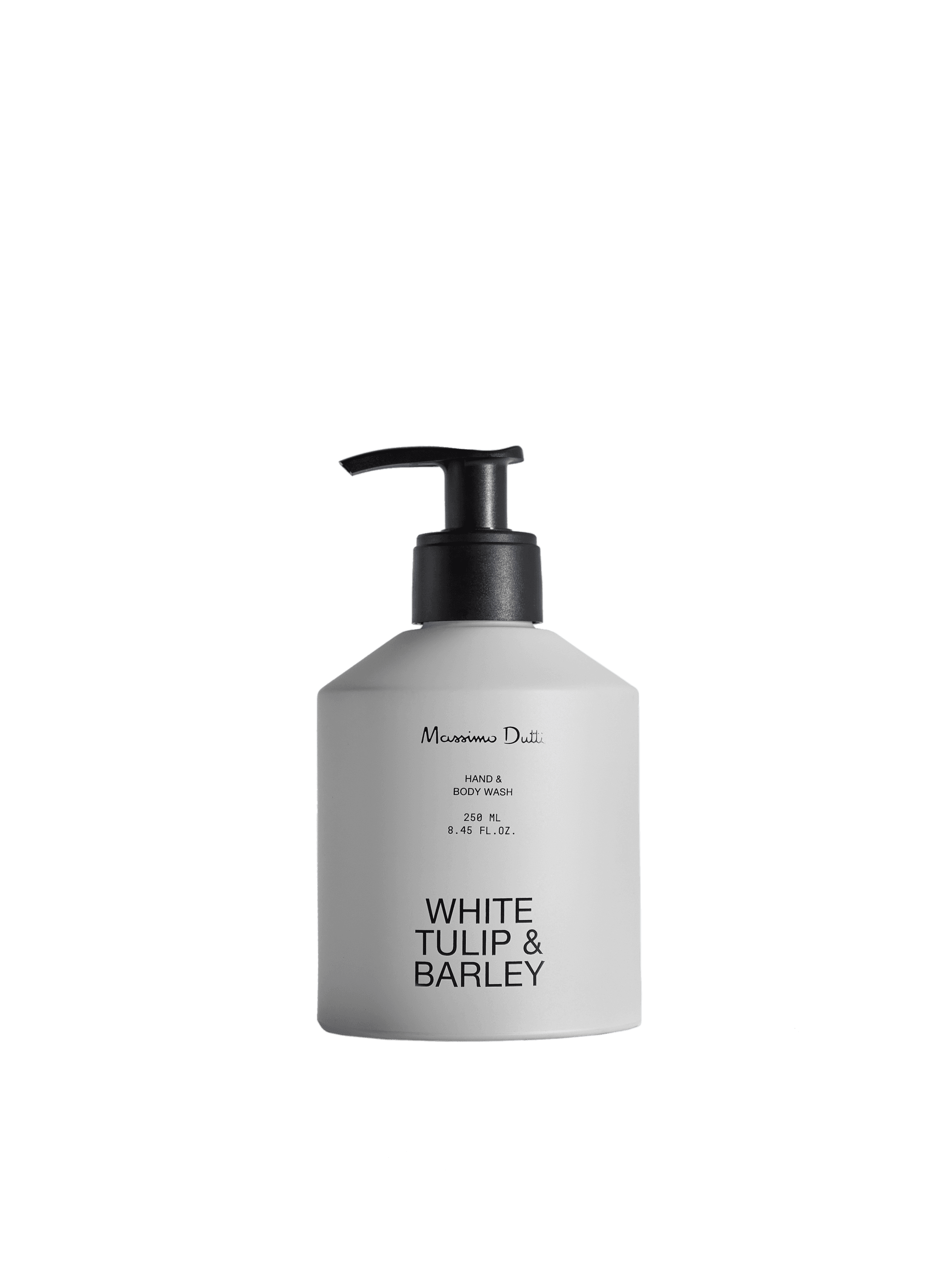 半透明玻璃手部身體清潔乳250ml NT$790 Massimo Dutti。（Massimo Dutti提供）