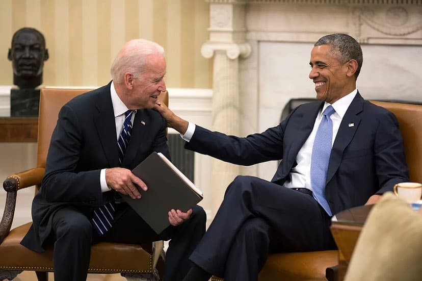 時任總統歐巴馬曾是頭號行刺目標，左為現任總統拜登。（翻攝Barack Obama IG）