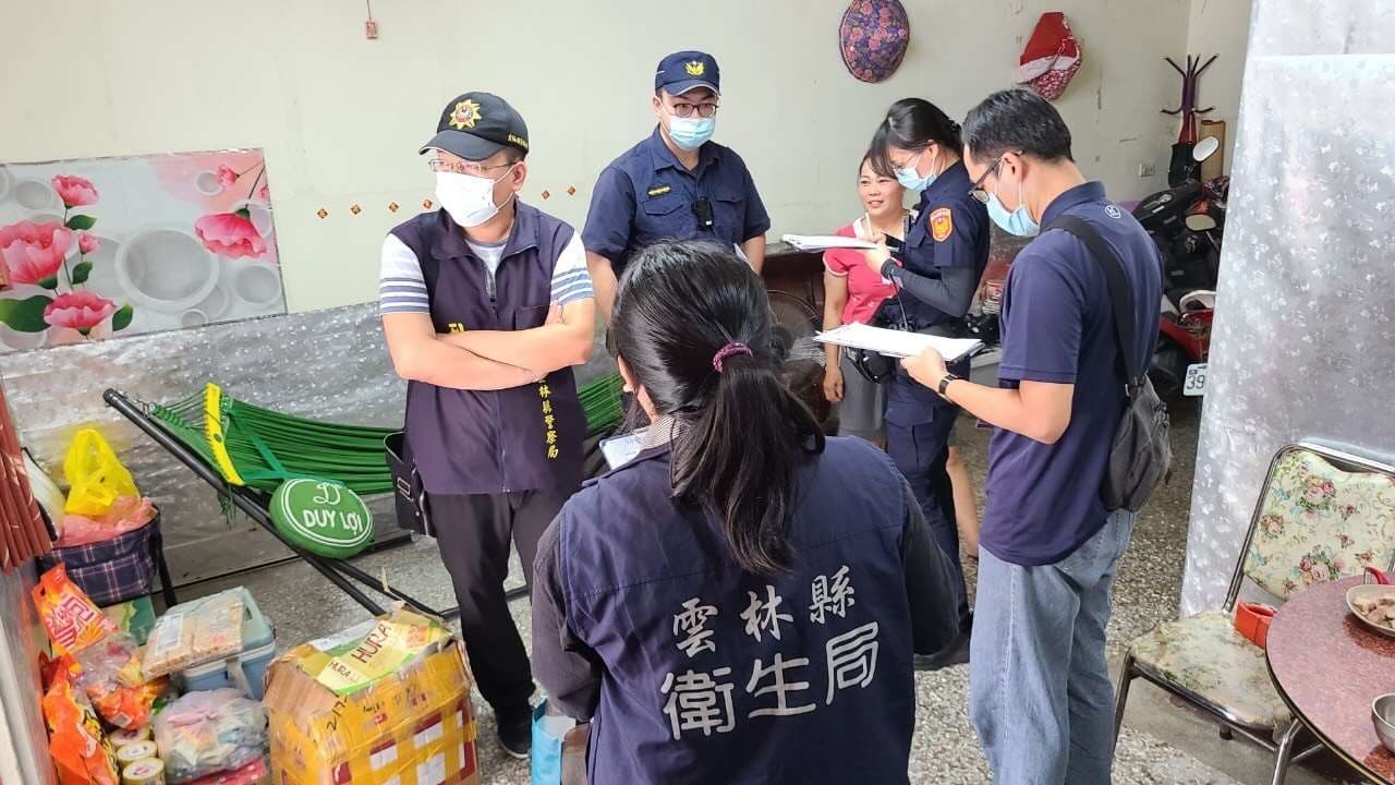 雲林警方會同衛生局追查縣內39處可能流通地點，僅有3處店家認了購買。（雲林縣府提供）