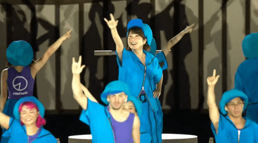 春菜愛2年前發現有帕運表演甄選，透過數關審查脫穎而出，6年前接獲通知將成為開場特寫畫面主角。（翻攝自Paralympic Games YouTube畫面）
