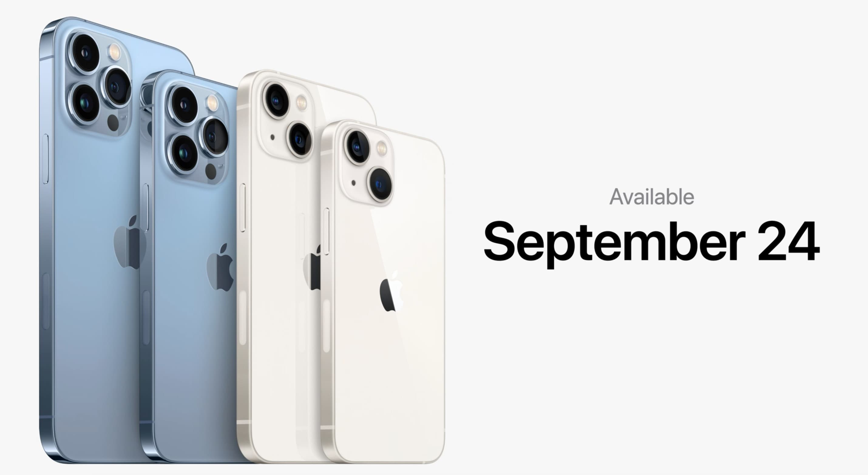 iPhone 13全系列發表,將在台灣時間9月17日晚8點開始預購、9月24日正式開始供貨。(翻攝自蘋果官網)