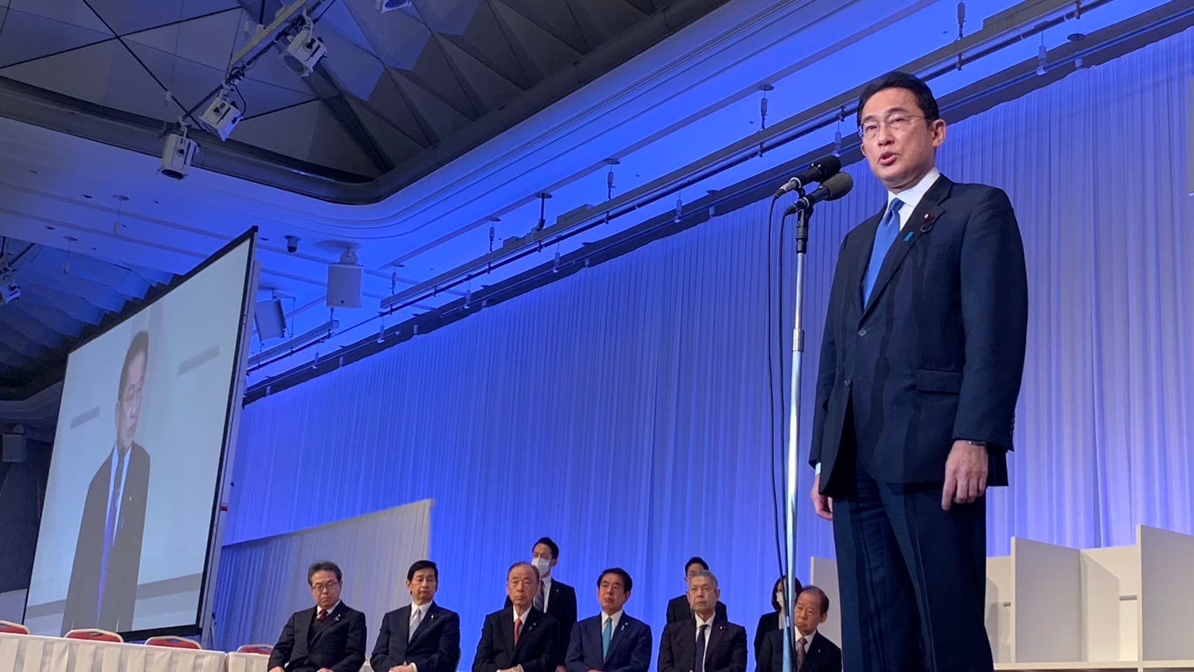 岸田文雄贏得自民黨總裁選舉，將出任日本首相。（翻攝自日本自民黨推特）