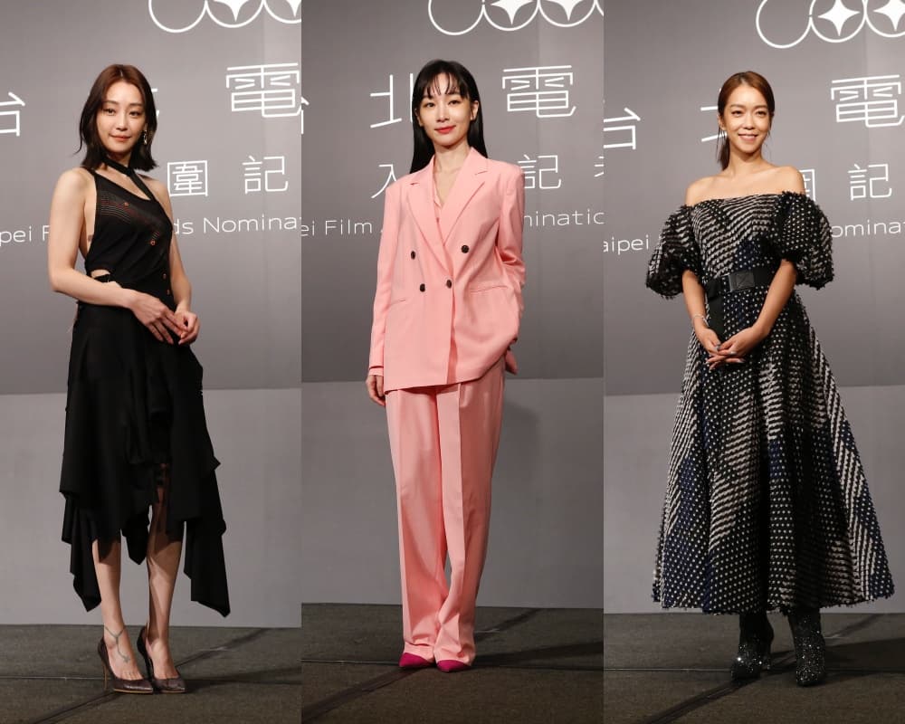 謝欣穎（左起）、陽靚、李霈瑜，沒有準影后競爭的火藥味，表示得獎無法控制。