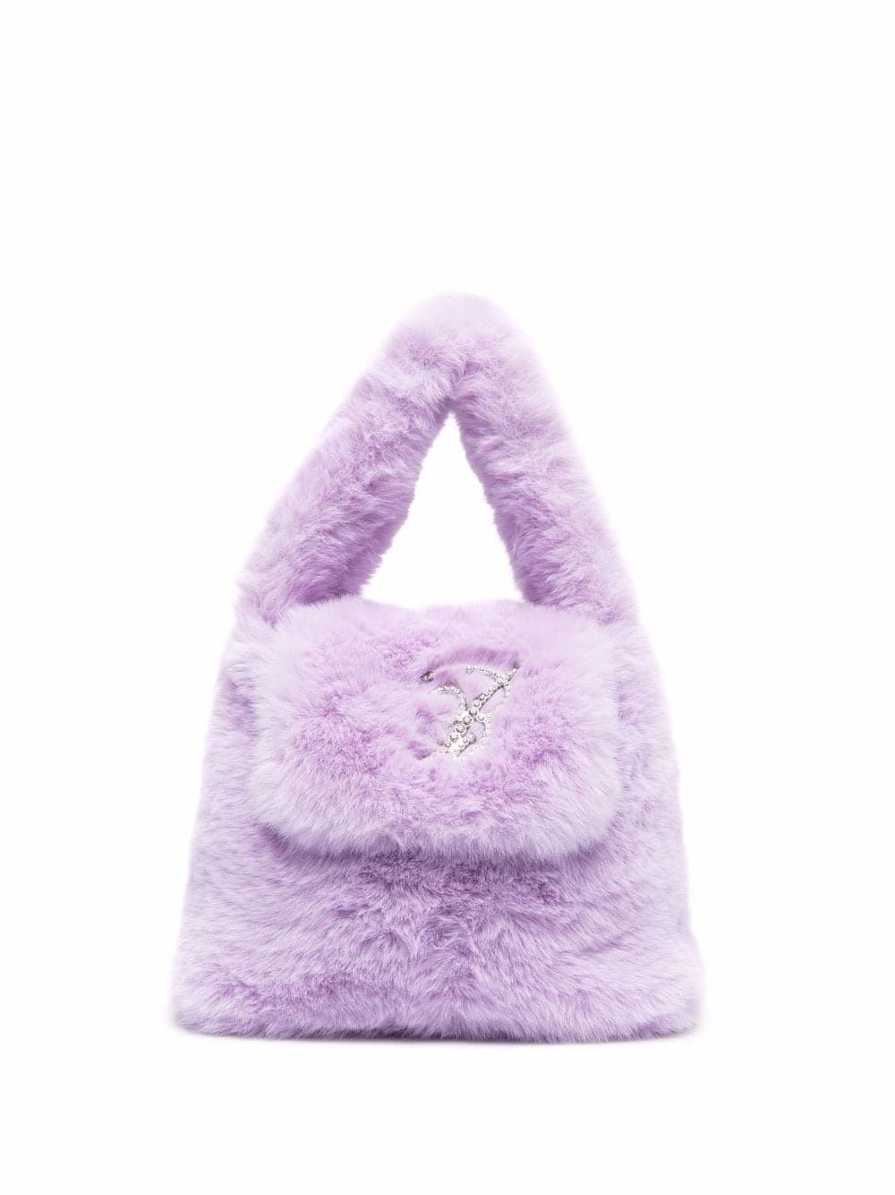 紫色毛毛提包 NT$23,800 Blumarine。（Blumarine提供）