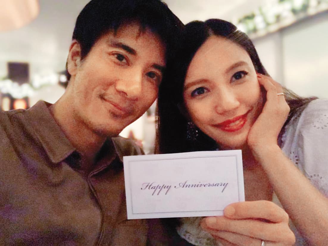 情到濃時，王力宏與李靚蕾頻頻在社群媒體放送閃照。（翻攝自王力宏IG）