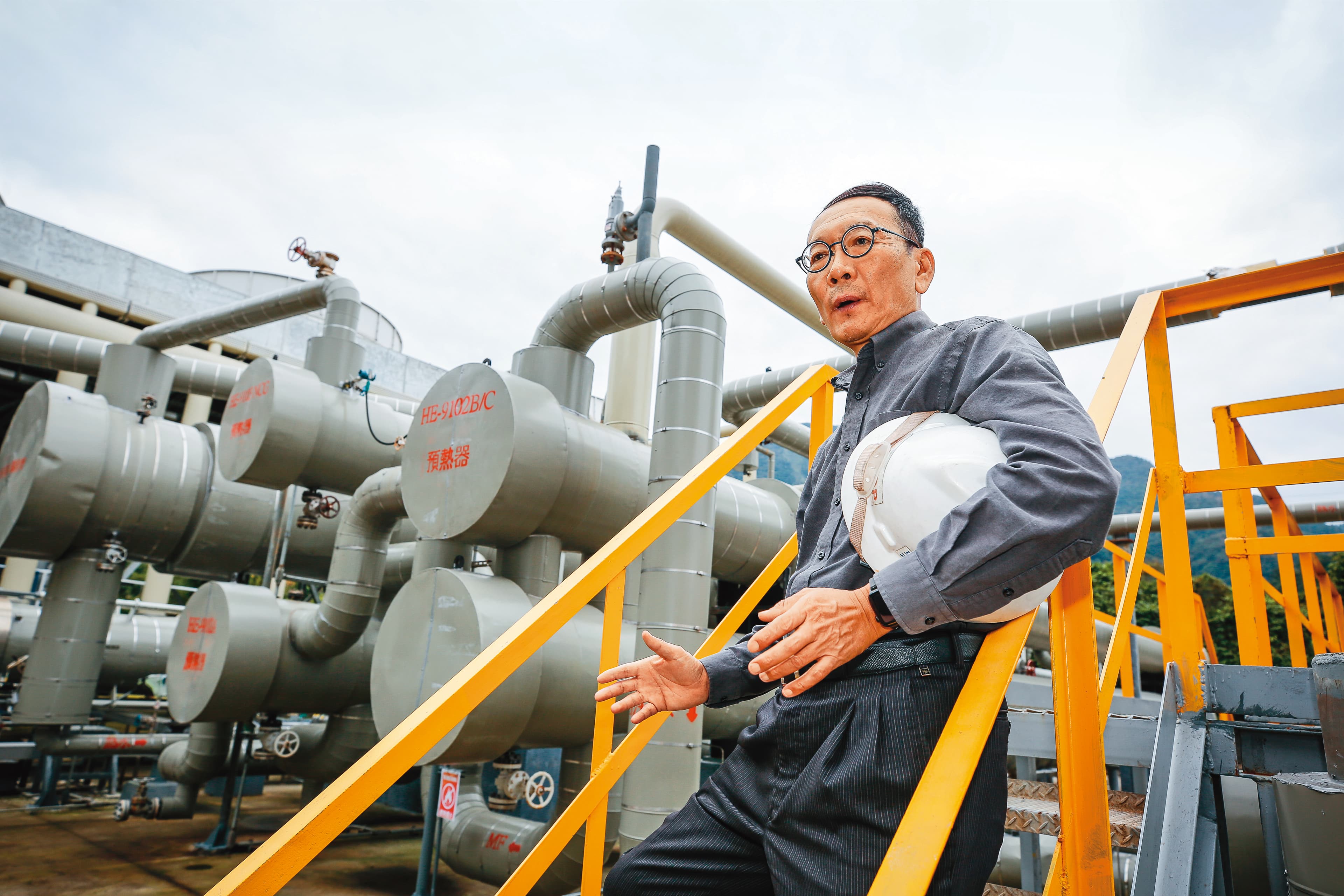 結元能源總經理林伯修是清水地熱電廠能夠重見天日的重要推手。