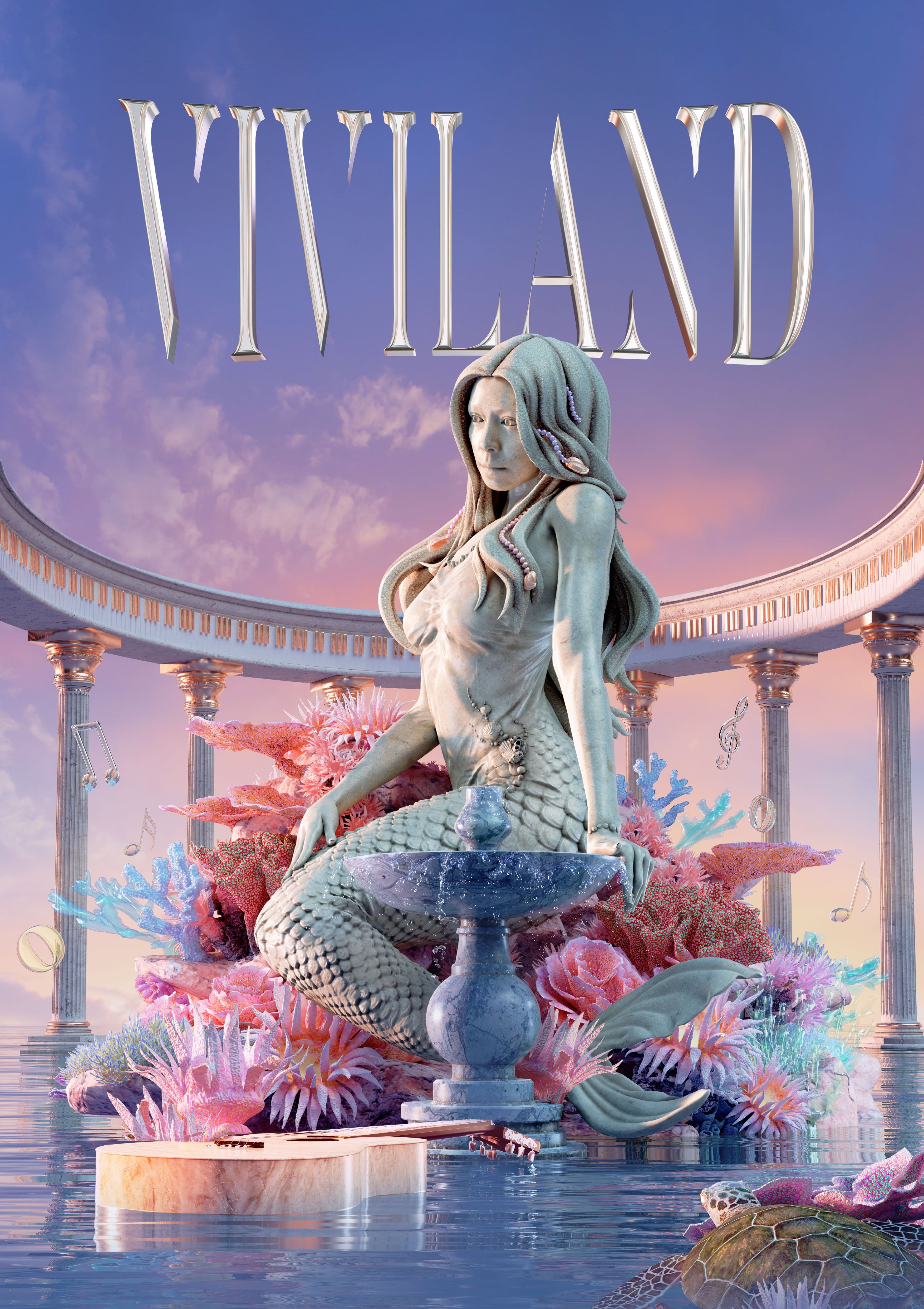 化身「VIVILAND」中絕美幻紫繩索女神 繩索造型考驗身形 徐若瑄大呼：還好平時有在練