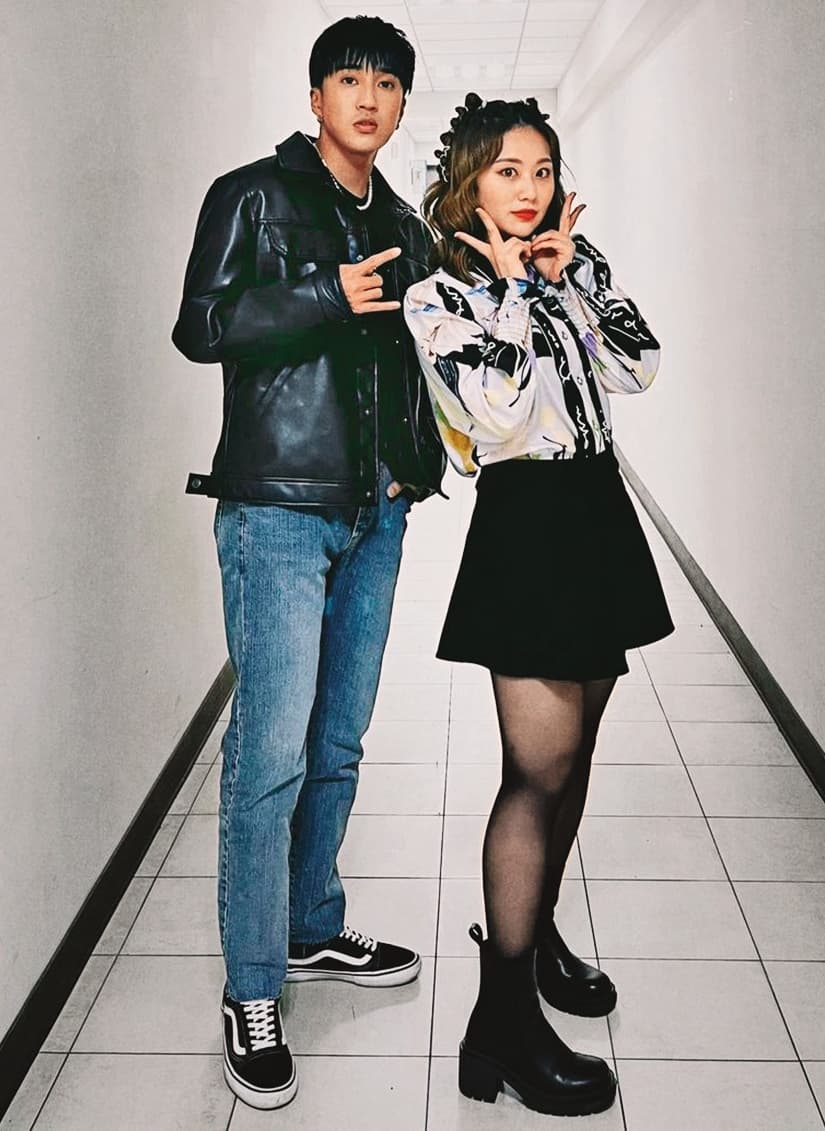 婁峻碩與焦凡凡（右）交往五年，兩人有結婚的共識。（翻攝自焦凡凡IG）