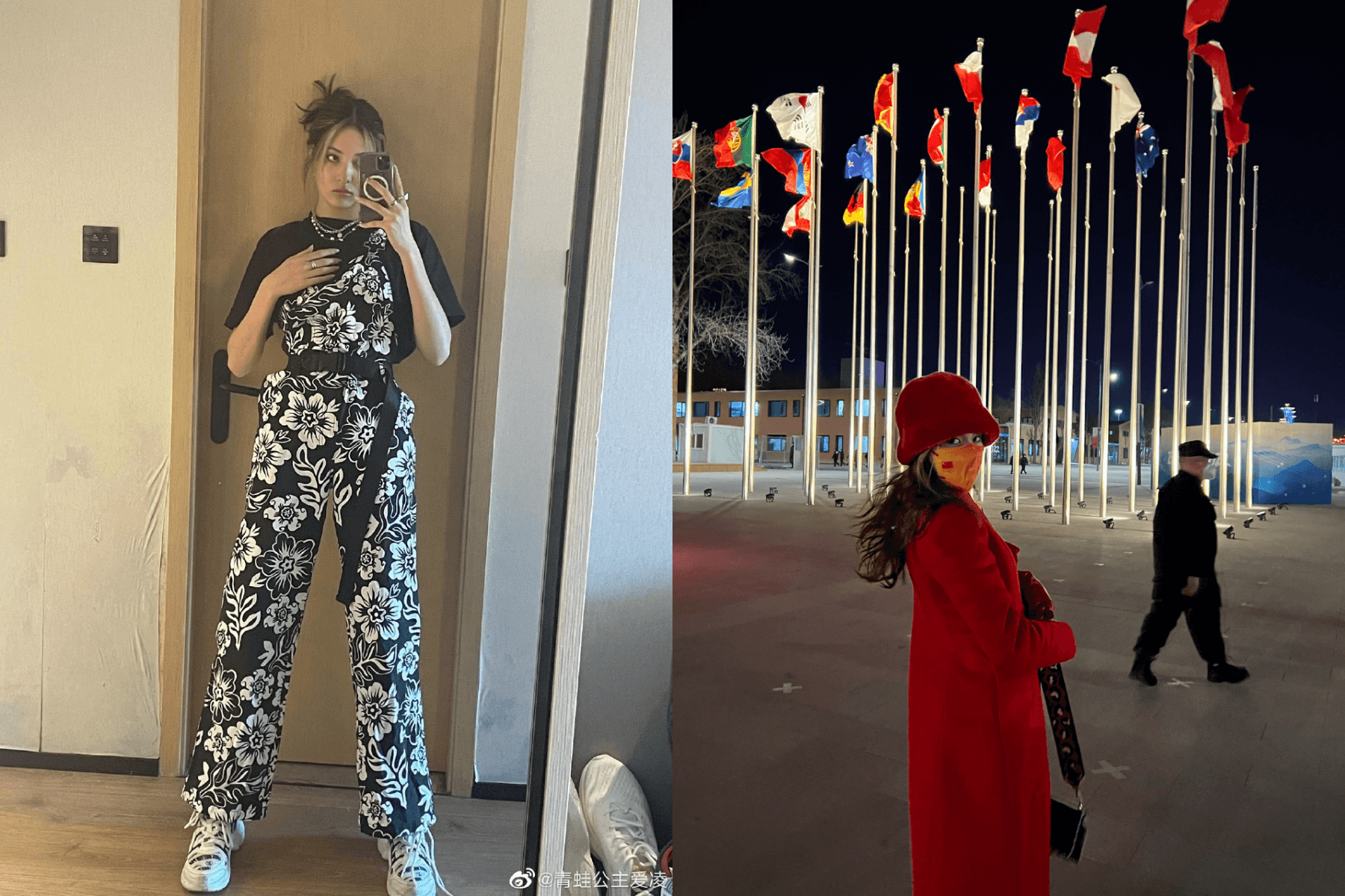 谷愛凌不僅是滑雪選手，也是模特兒，2019年起改代表中國出賽。（翻攝自「青蛙公主愛凌」微博）